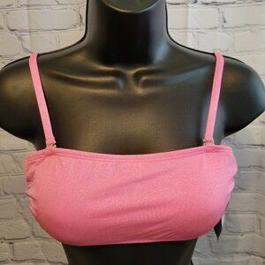 California Waves Juniors' Metallic Shine Bandeau TOP ONLY